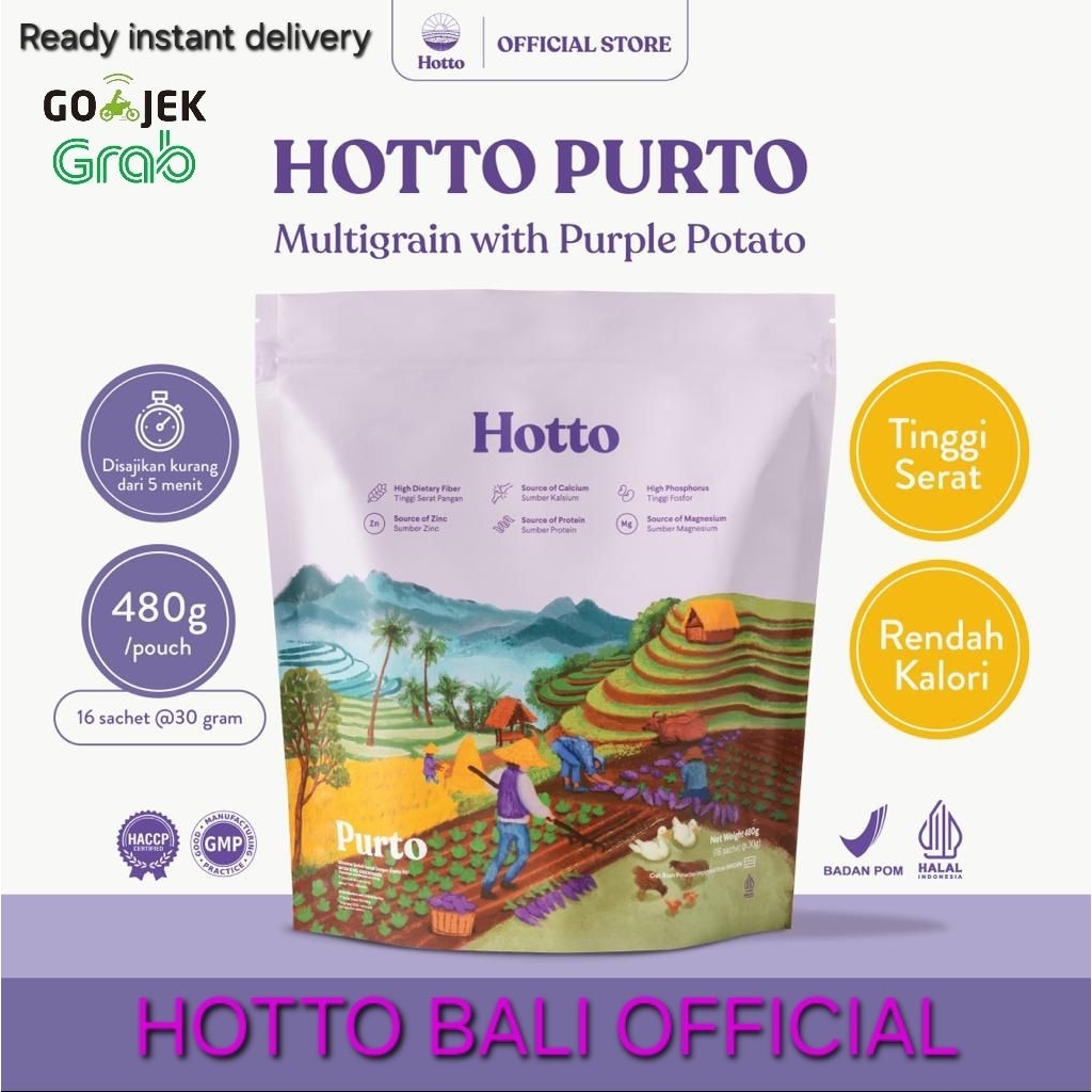 

HOTTO PURTO MULTIGRAIN 1POUCH ( 16 sachet )
