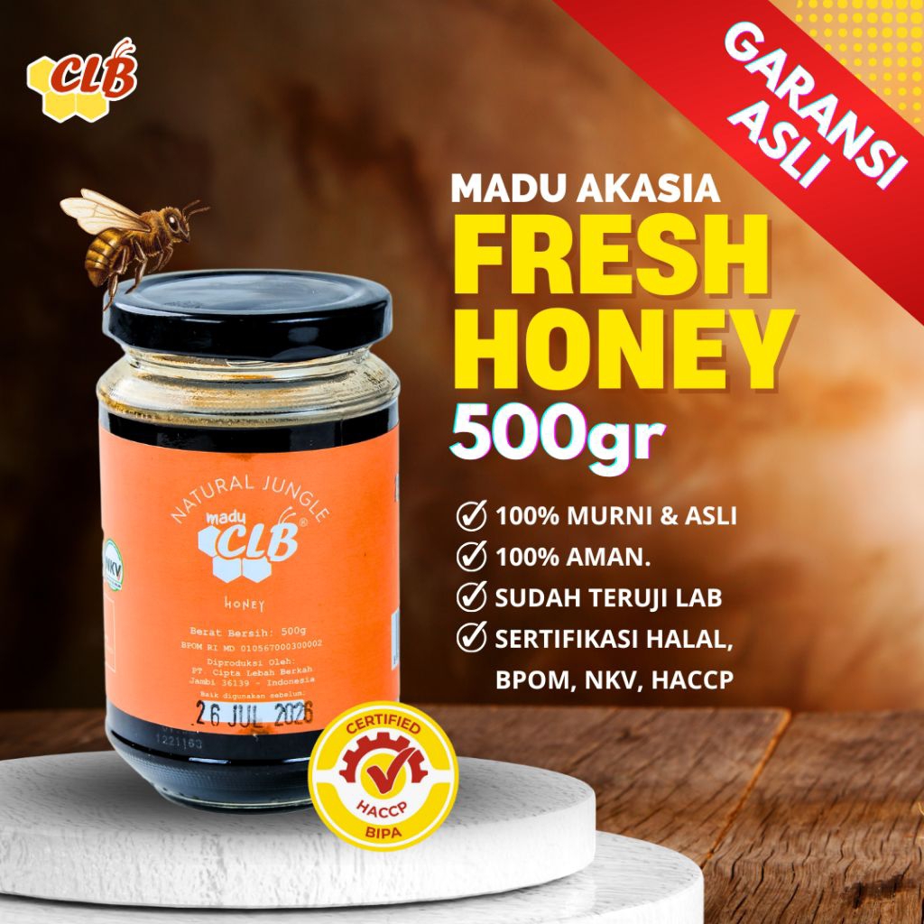 

CLB Fresh Honey 500gr Madu Murni 100% | JAMINAN ASLI TANPA CAMPURAN