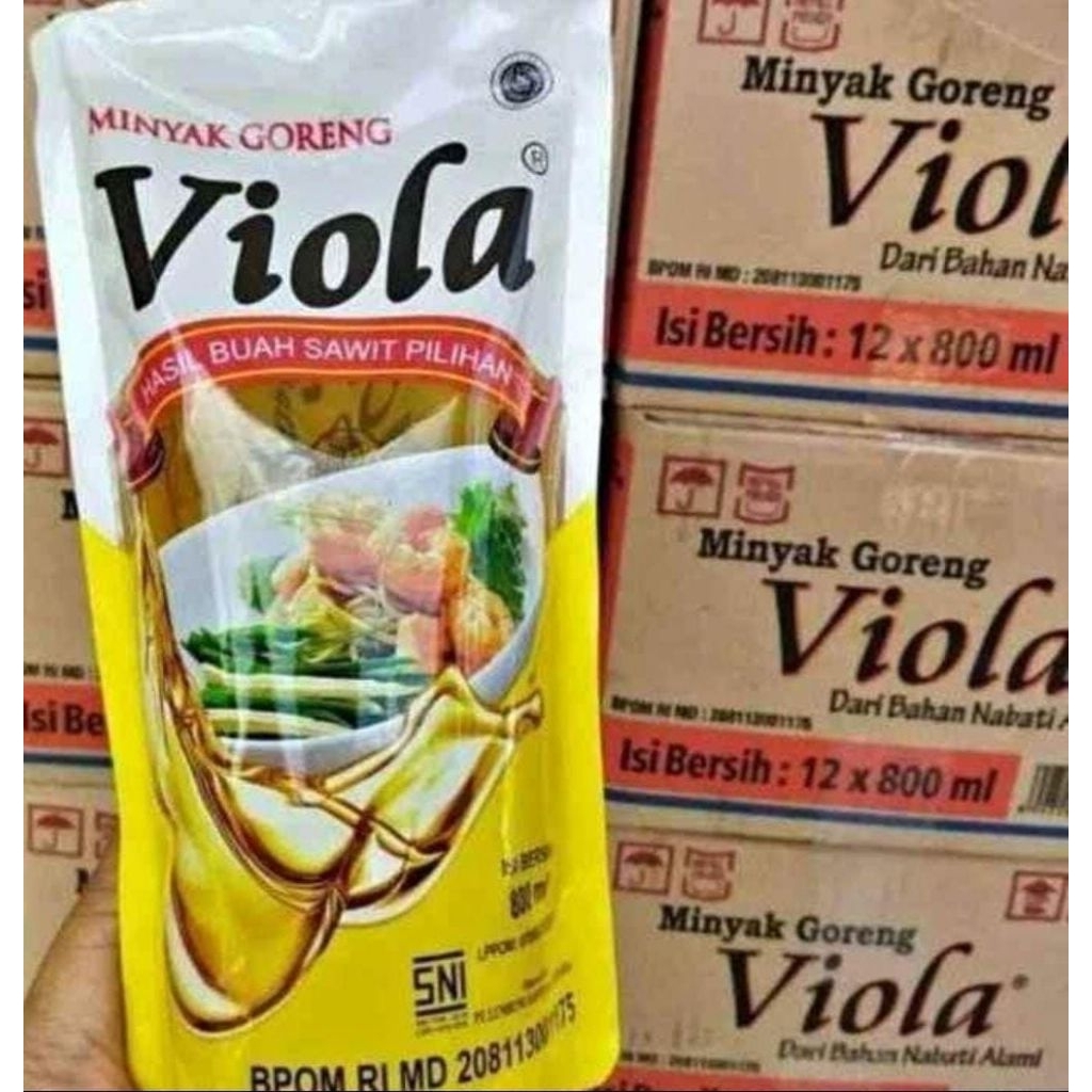 

minyak goreng viola kemasan refil 800ml murah promo higenis isiulang