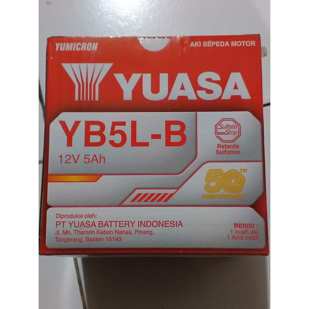 Aki Basah Yuasa YB5L-B Grand Supra Mio Shogun Mega PRO Vega ZR Jupiter