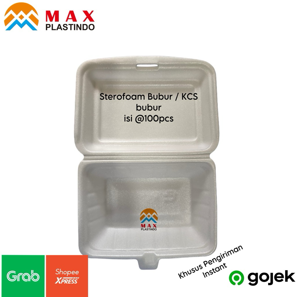 Sterofoam Bubur KCS bubur Tempat bubur Wadah Makanan sterofoam