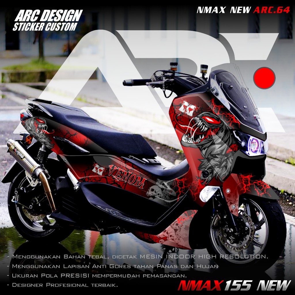 (PROMO COD) TERBARU Decal Sticker Yamaha Nmax 155 New 2020 2021 2022 2023 Full Body - Stiker Skotlet