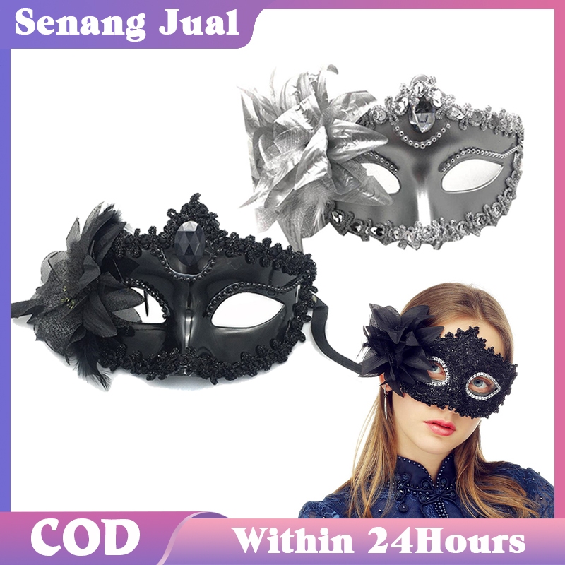 Topeng Pesta / Topeng Wanita Pria / Masquerade Party / Masker Setengah Wajah