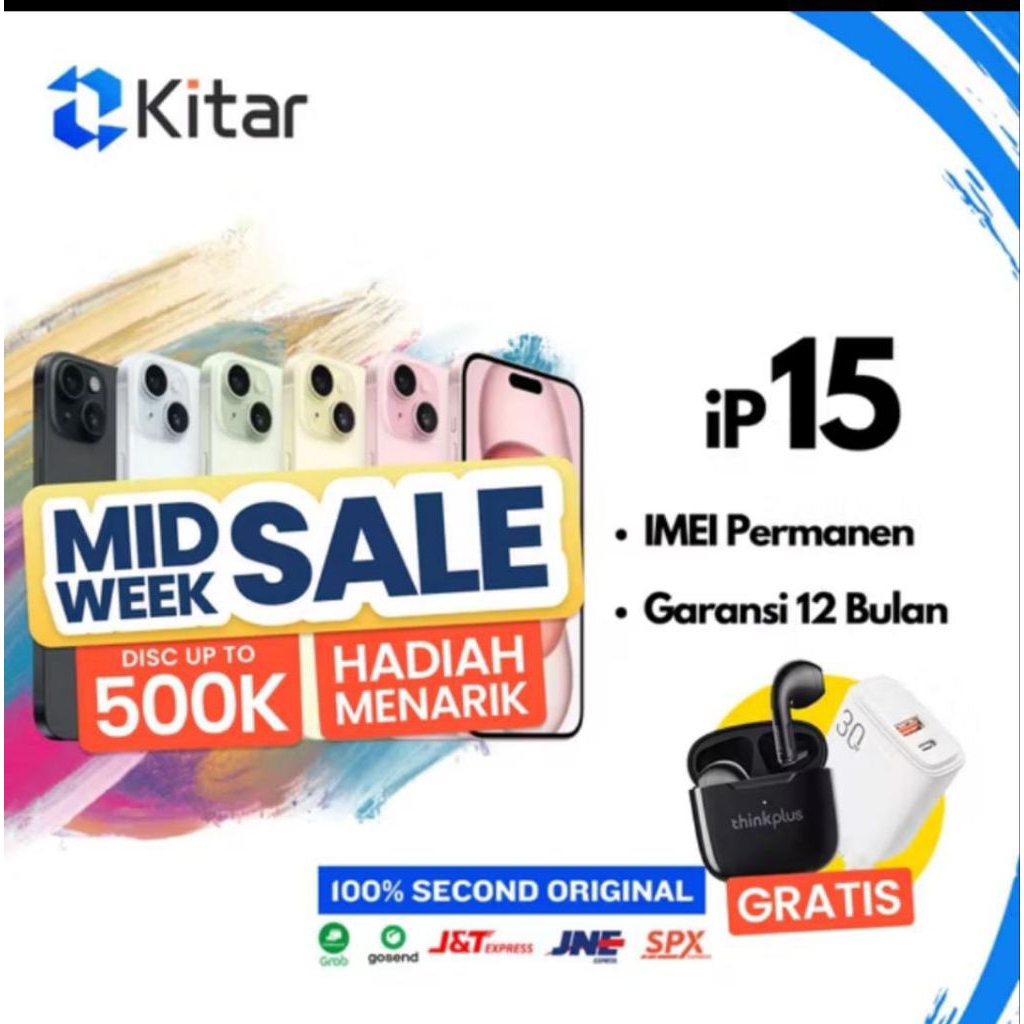 iPhone 15 ex ibox fullset second