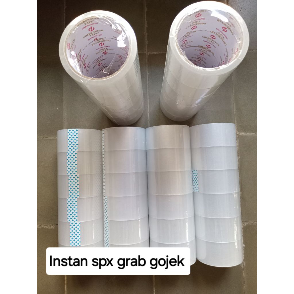 

Lakban bening tape isolasi coklat selotip murah kuat tebal 45 mm x 90 yard