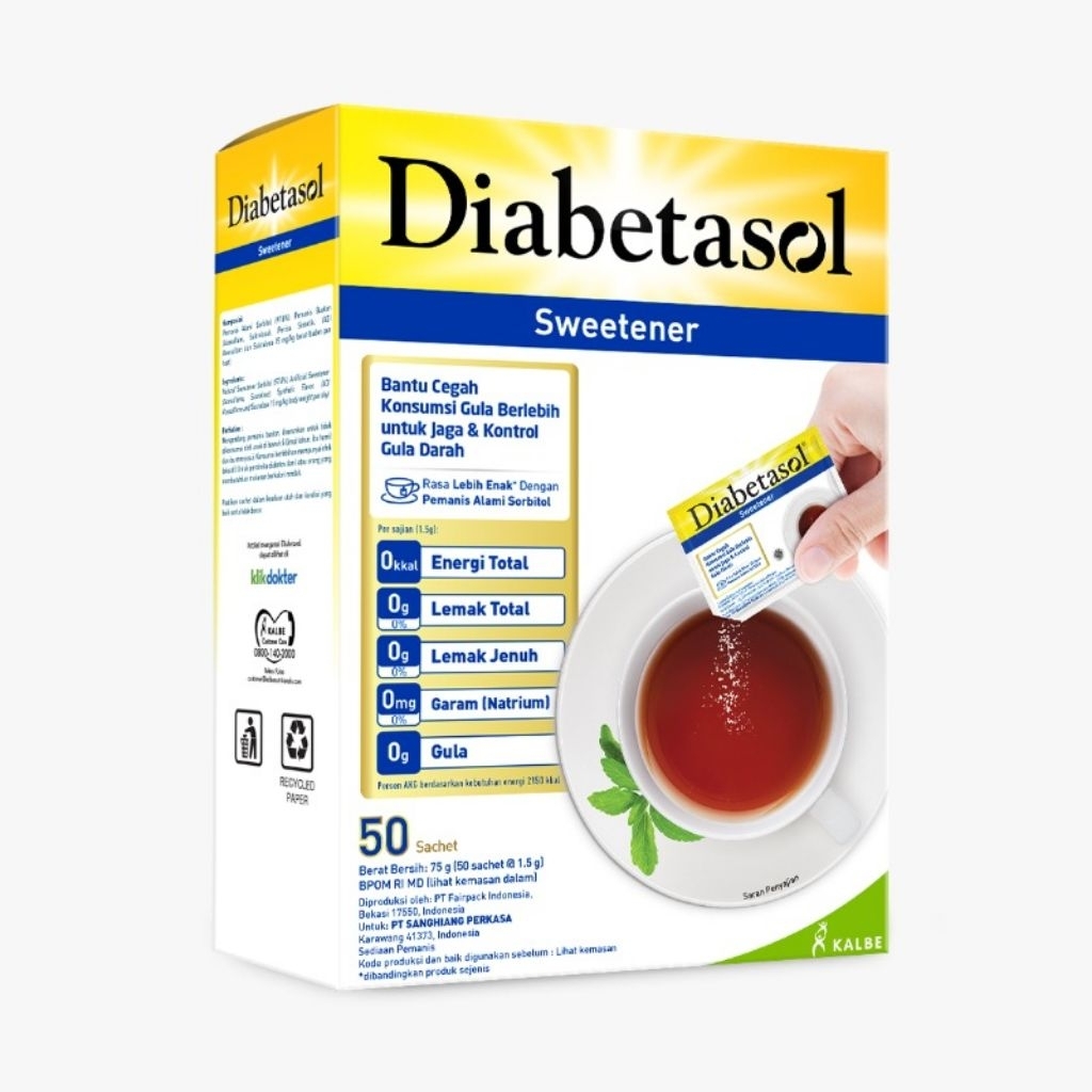

Diabetasol Sweetener 50 Sachet