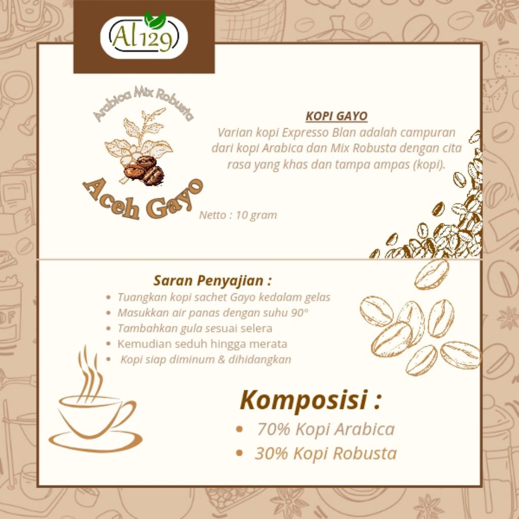 

Kopi Aceh Gayo Drip Bag