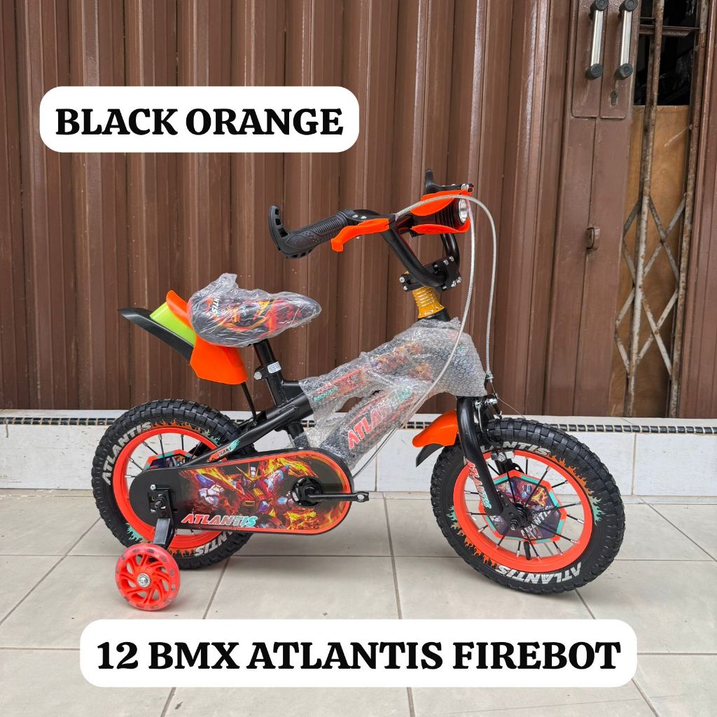GOSEND Sepeda Anak 12 BMX ATLANTIS FIREBOT MUSIK