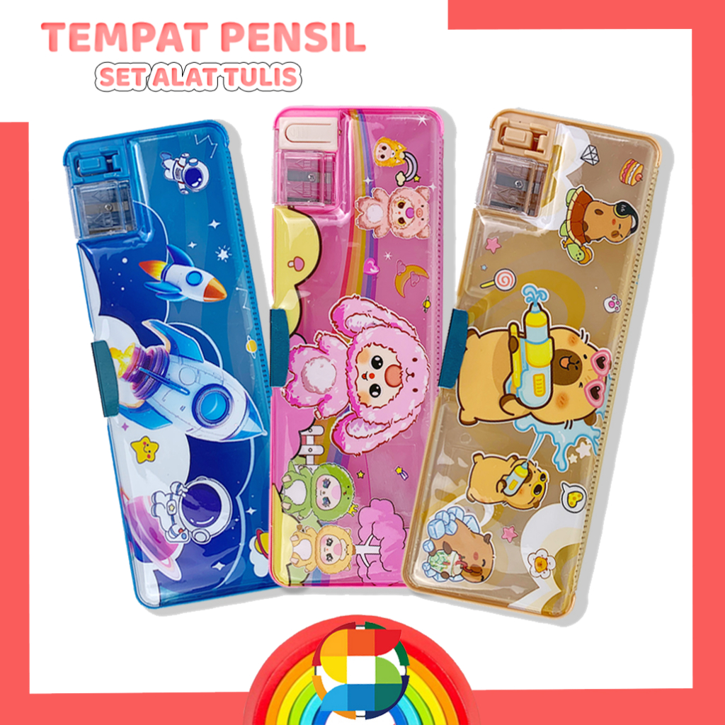 

Tempat Pensil 23CM / Premium Alat Tulis / Tempat Pensil dan Rautan / Tempat pensil Bergambar dan Rautan 062-289