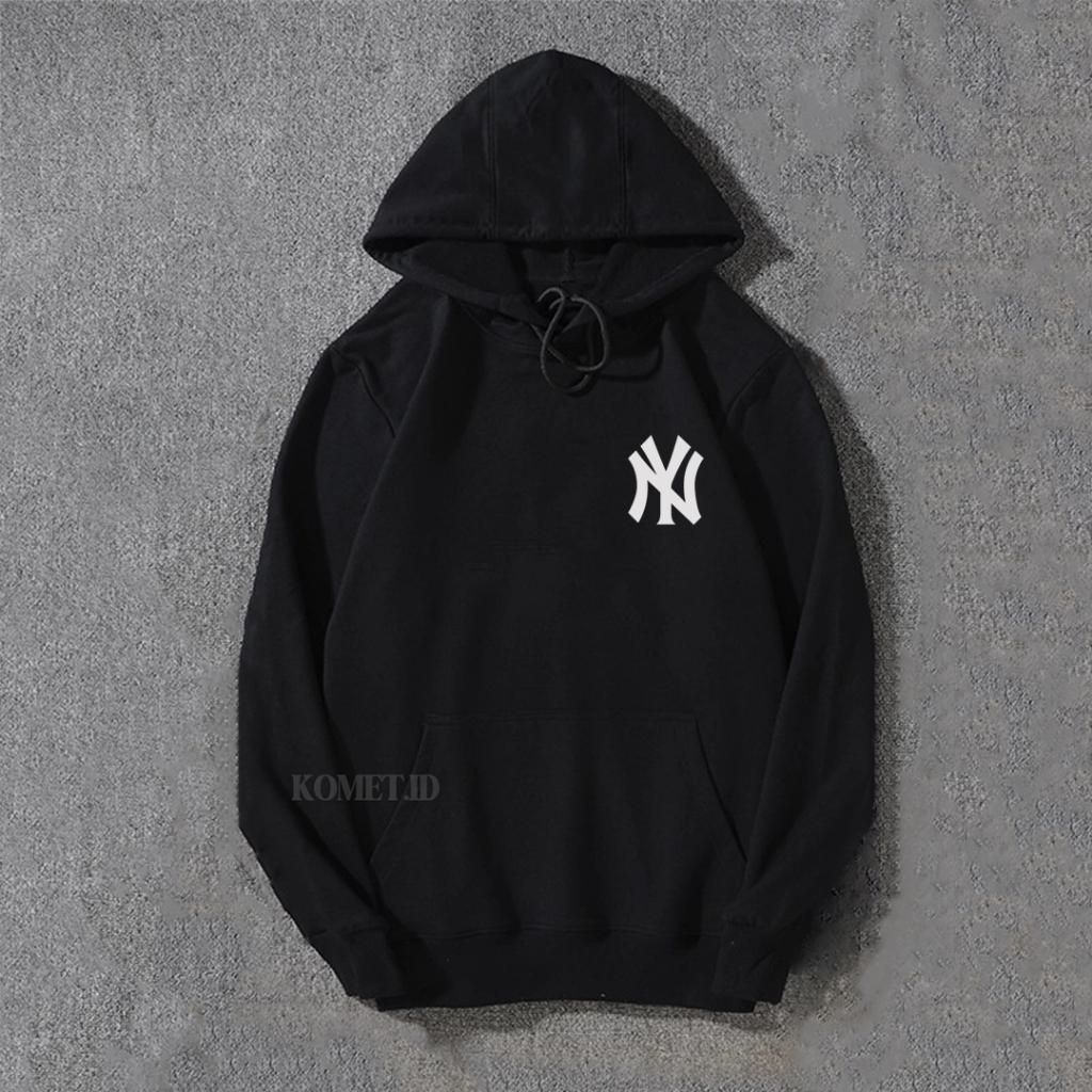 NY - Sweater Hoodie Fleece 300GSM Oversize Vintage Black