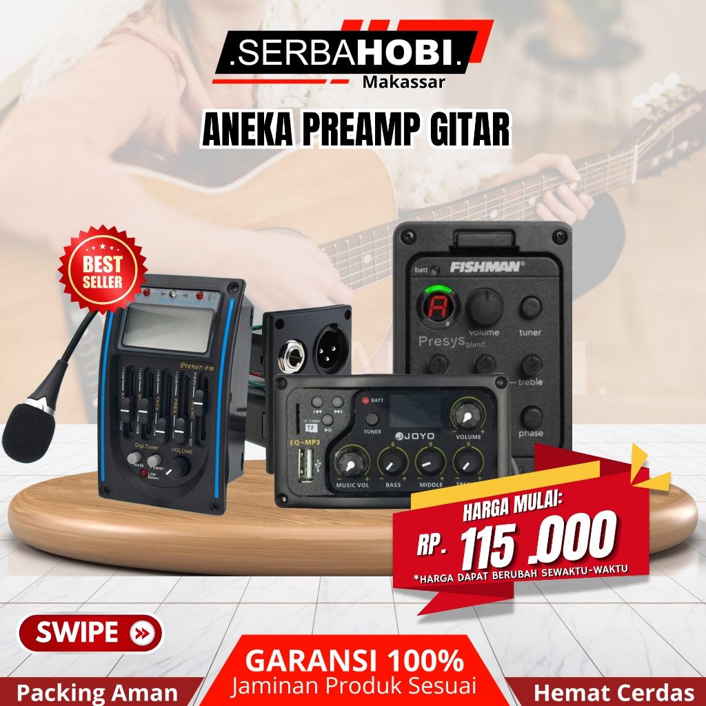 PREAMP GITAR FISHMAN / COWBOY / JOYO AKUSTIK PREAMP
