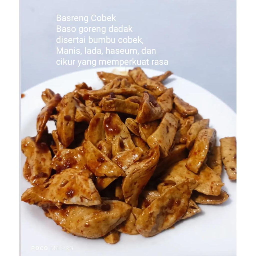 

Basreng Dadak bumbu Cobek, Bojot, Chili Oil, Sambel Goang
