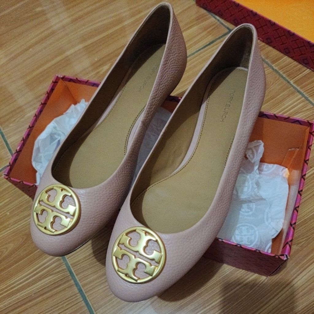 Preloved Chelsea Ballet Flatshoes Tory Burch 100% authentic