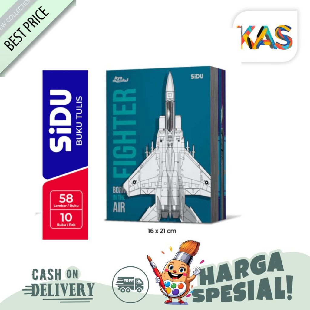 

Buku Tulis SIDU 58 Lembar Isi 10 Note Book Sinar Dunia Pak