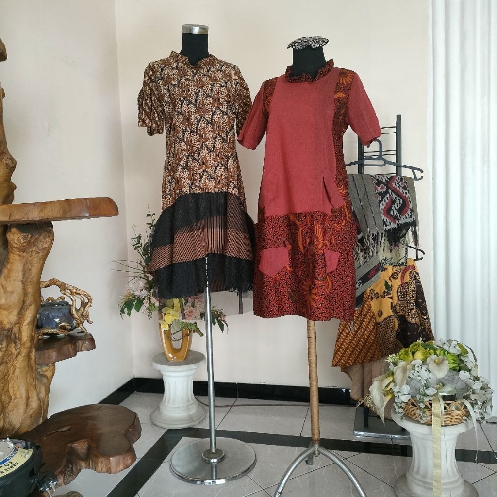 Dress Batik Wanita Model Party Casual Premium