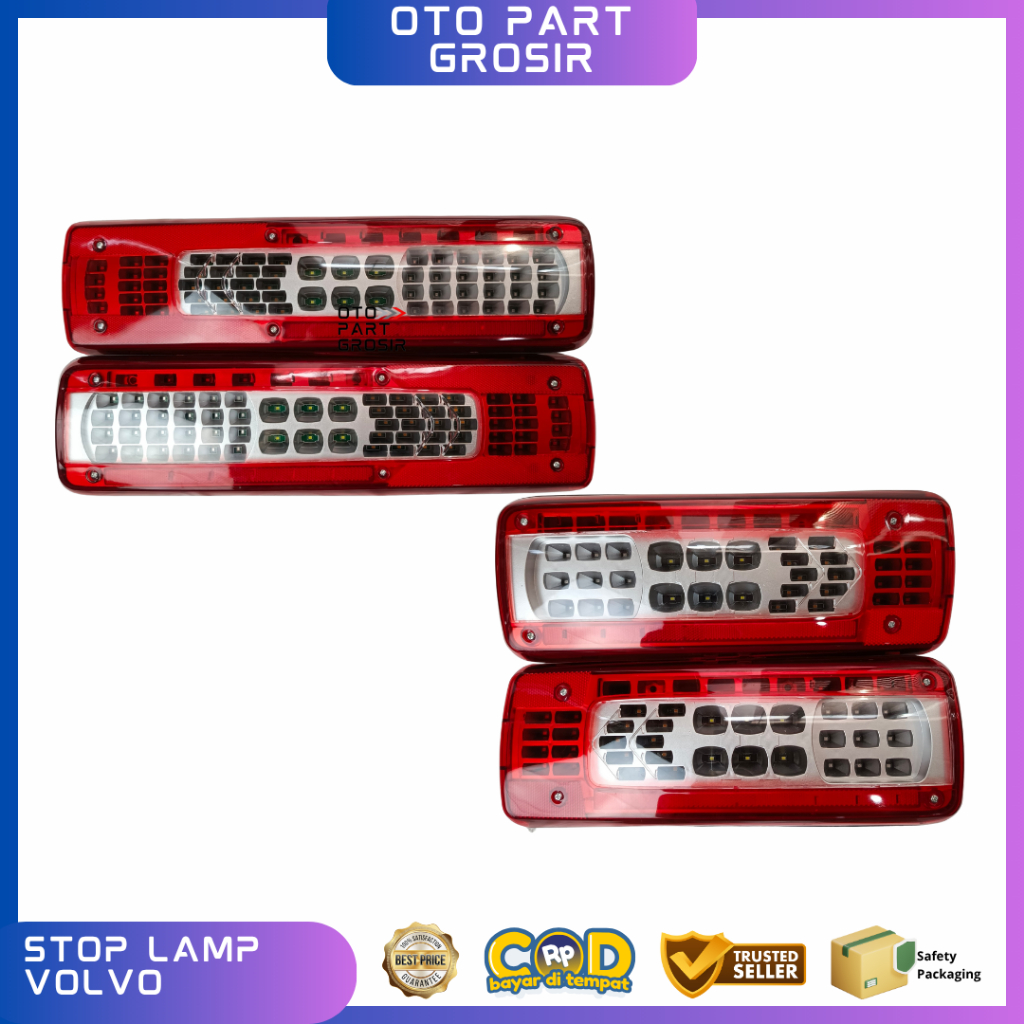 Stop Lamp Truck Volvo Include Socket Bisa Ecer 1 pcs / Panjang & Pendek