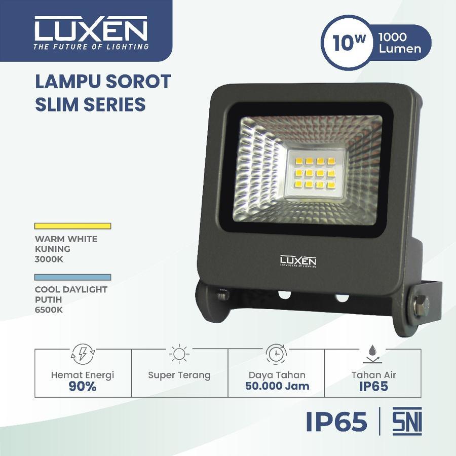 Luxen Lampu Sorot LED Flood Light Slim SMD 100Watt - 200Watt  ip66