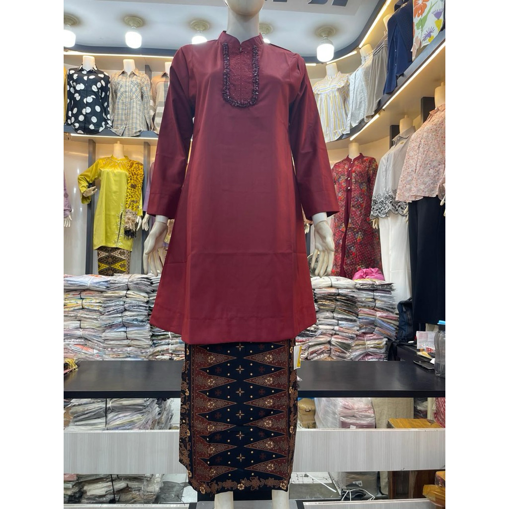 TUNIK KAMARI SET ROK BATIK SIAP PAKAI