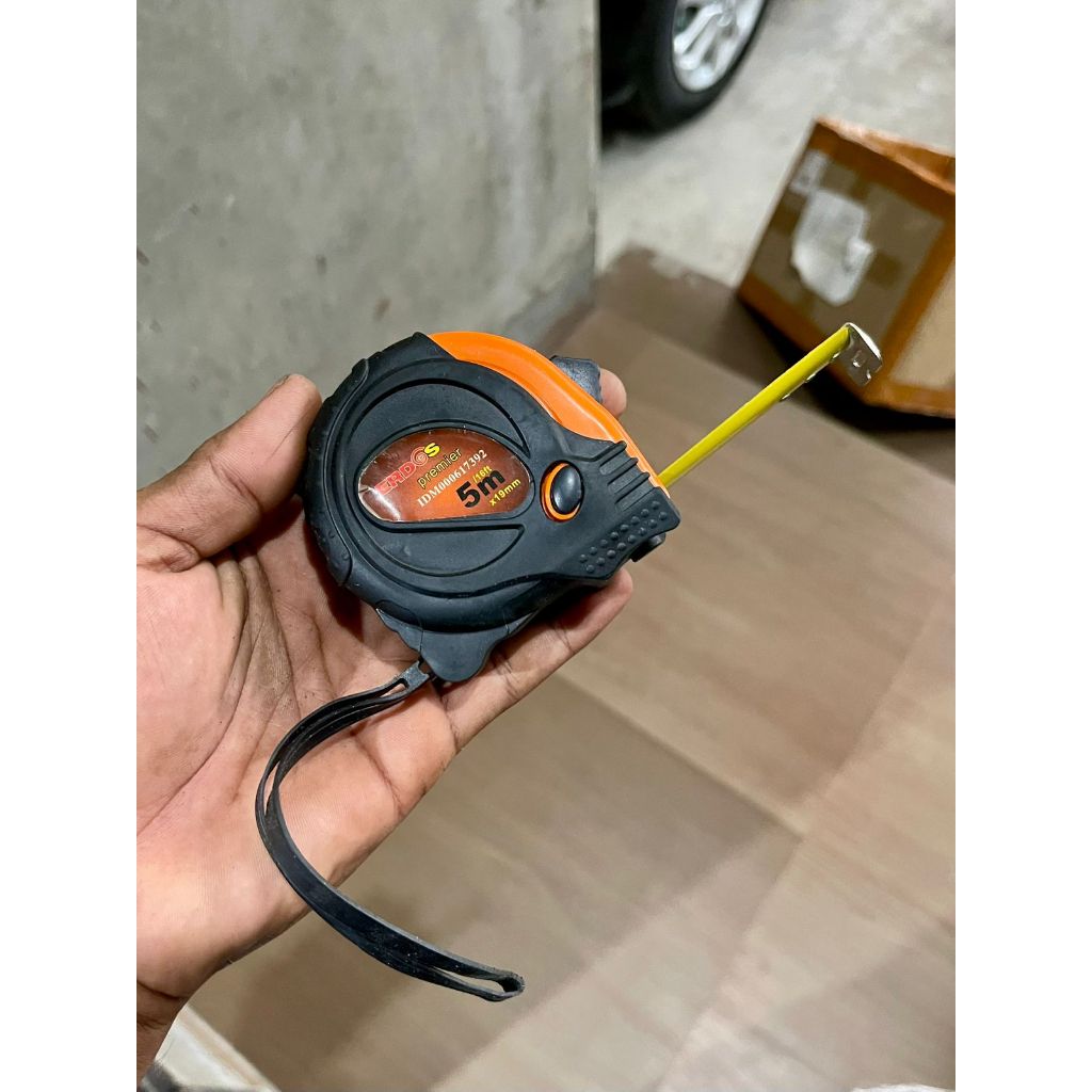 Meteran Tukang 5 Meter / Roll Meter Karet 5m / Meteran Karet Bangunan 5 Meter