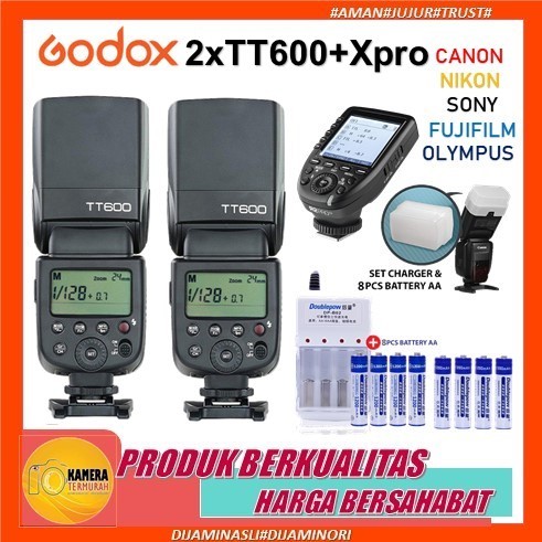 GODOX TT600 TT 600 universal + XPRO Canon Nikon Sony Fuji Olympus