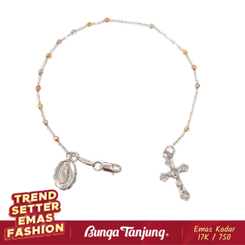 GELANG JEDAR ROSARIO - EMAS 17K - BUNGA TANJUNG GOLD