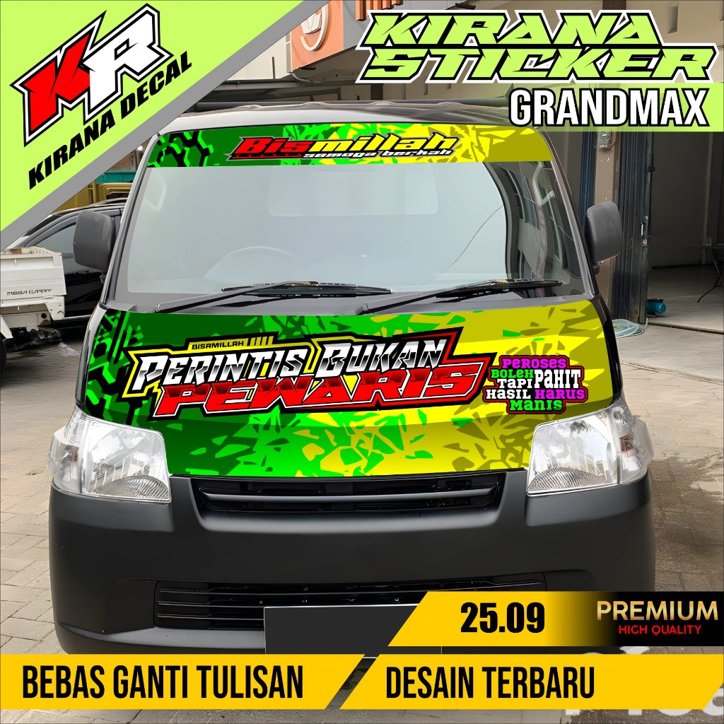 COD STIKER DECAL KABIN GRAND MAX / Sticker Mobil Grand Max Pick Up. 25.09