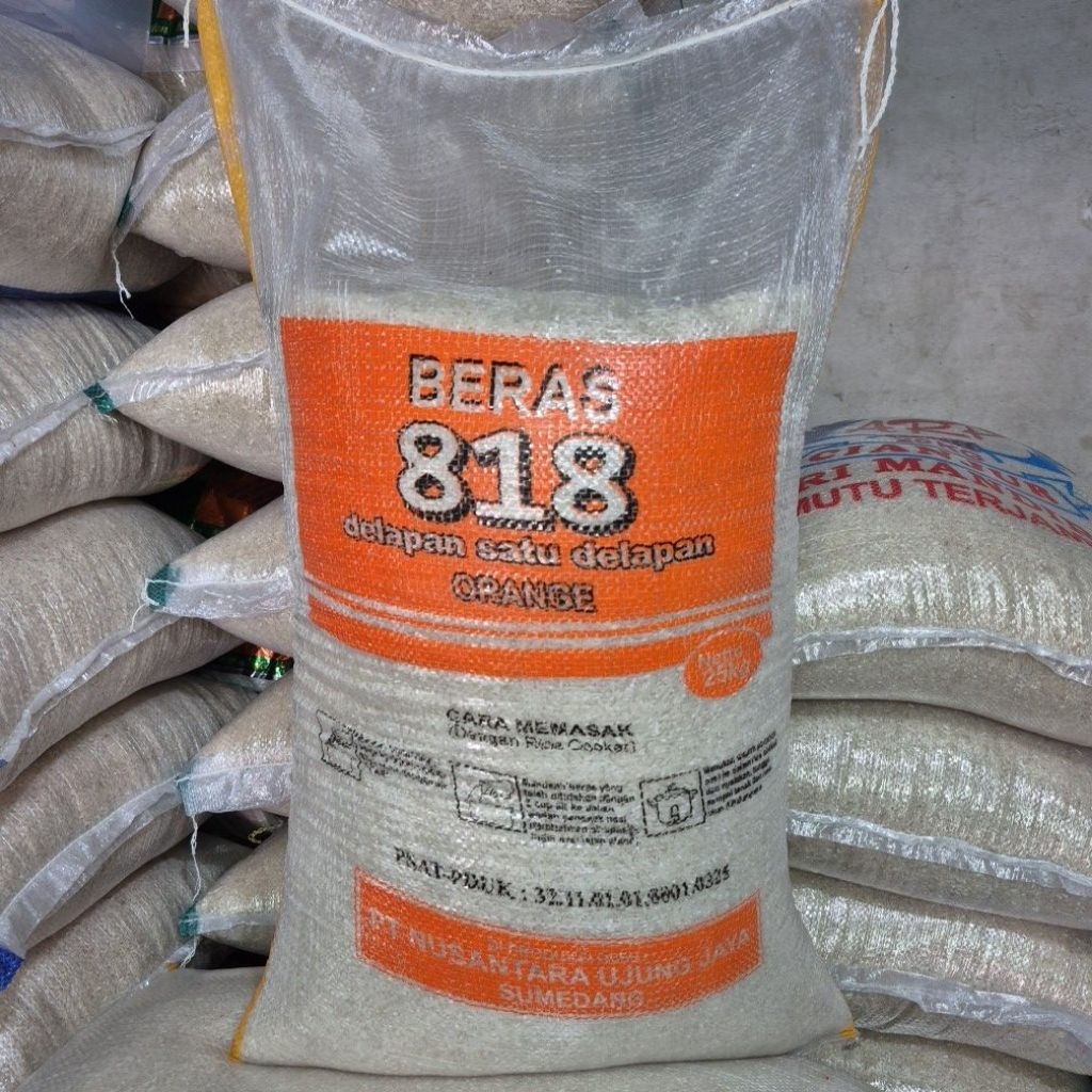 

Beras Premium 818 ORANGE 25kg