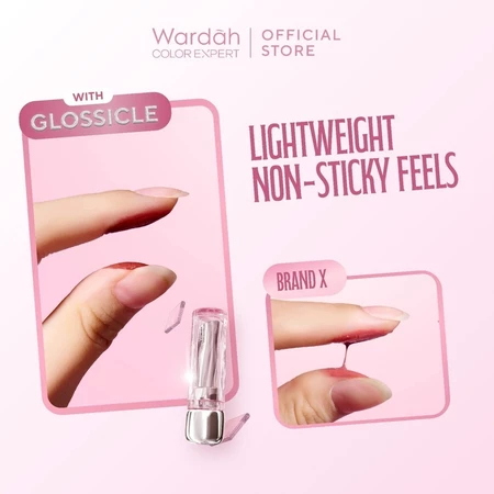 NEW! WARDAH Glossicle Peptide Balm | Tinted Lip Balm Wardah Baru | Lip Balm Glossicle Wardah | 100% 
