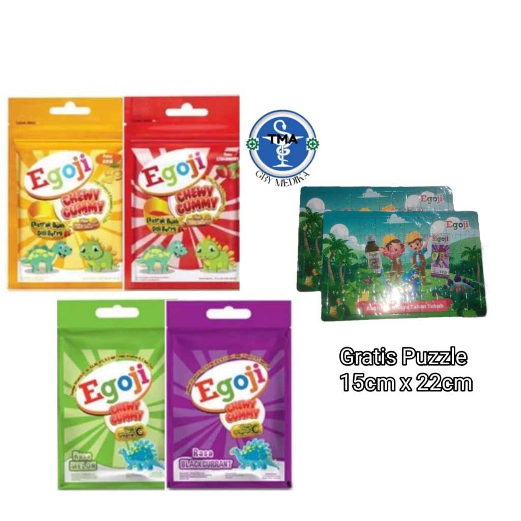 

Egoji Chewy Gummy 5 Sachet @50pcs Gratis Puzzle 22x15cm