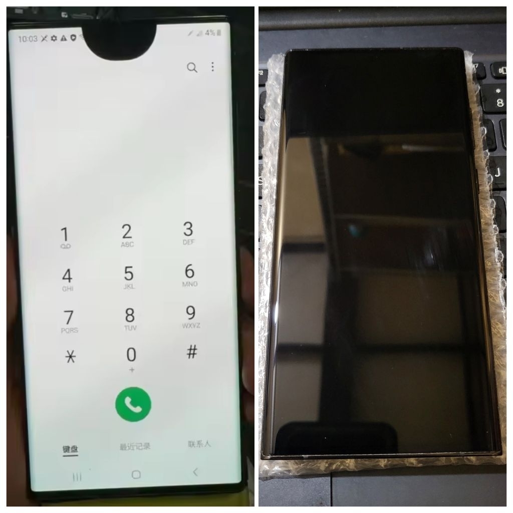 Lcd Samsung s22 ultra ori copotan minus tompel m603