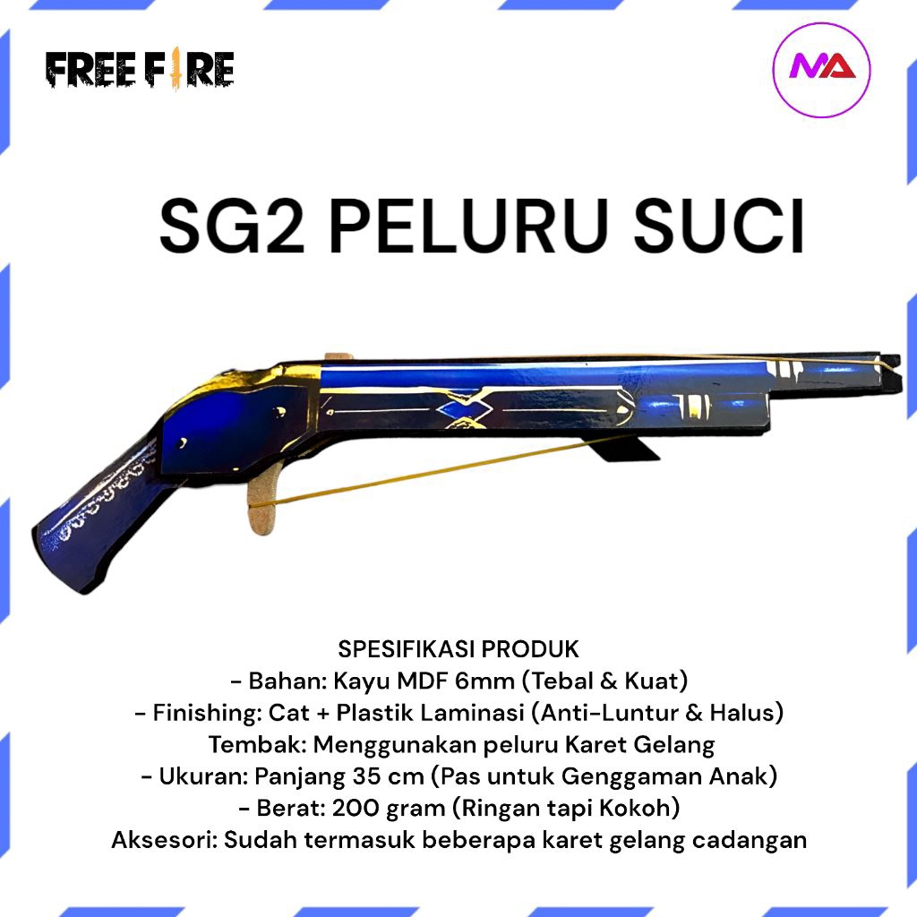 Mainan Tembakan SG2 Peluru Suci FF