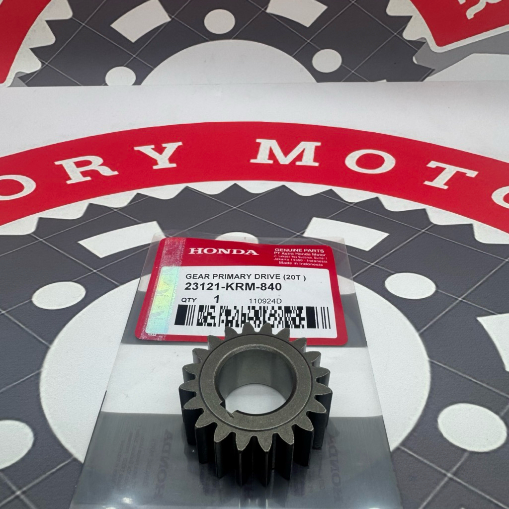 23121-KRM-840 GEAR PRIMARY DRIVE GIGI PRIMER HONDA CRF150L CBVERZA150 MEGAPRO NEW, VERZA150
