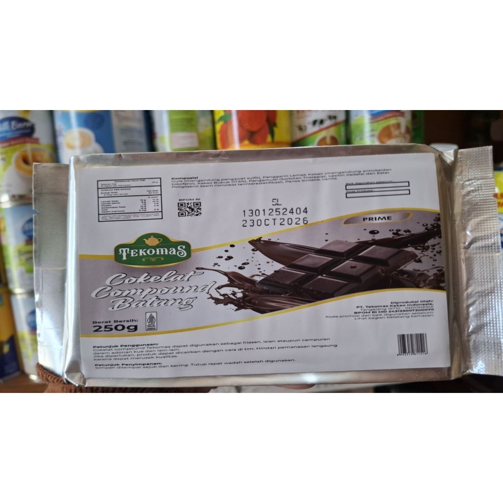 

Cokelat compound batang Tekomas 250 gram