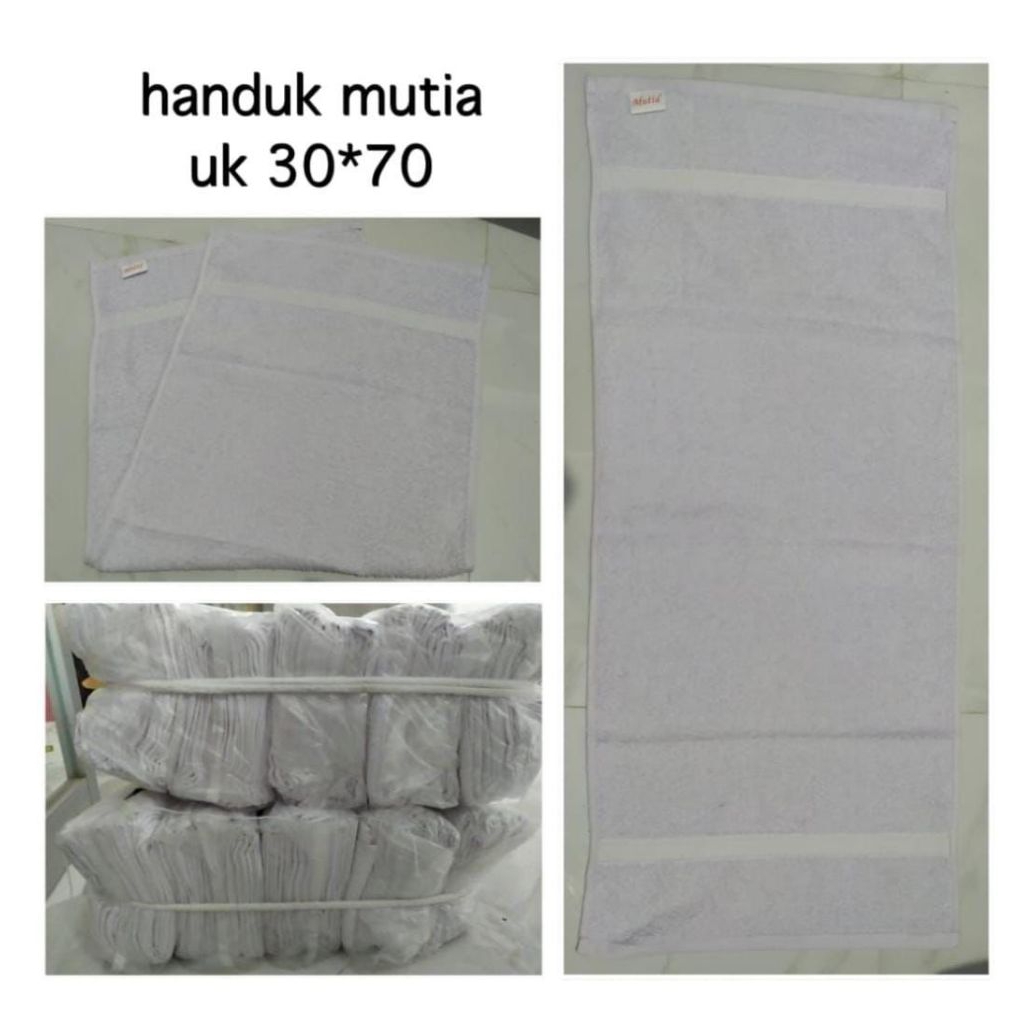 Handuk Mutia Putih/grosir handuk mutia