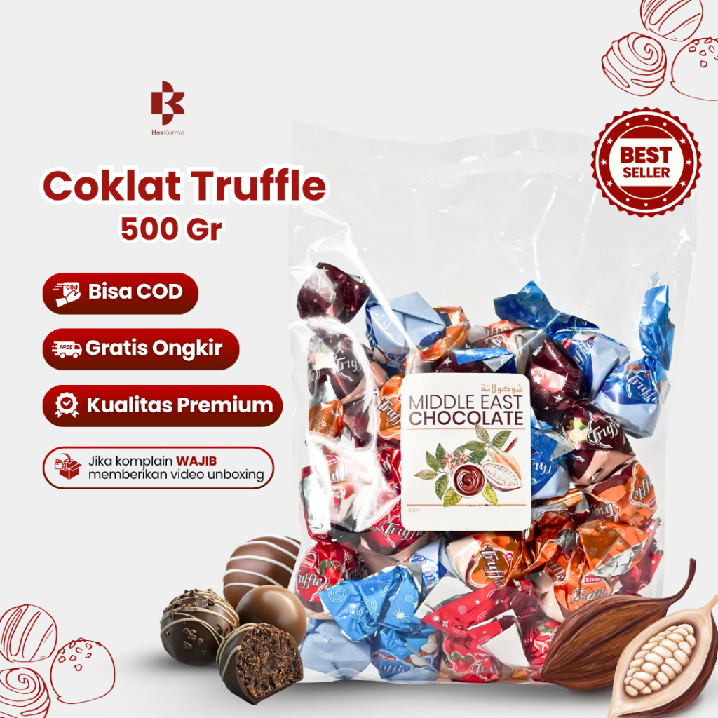 

Coklat Arab Truffle Mix 500 Gram Oleh Oleh Haji Umroh