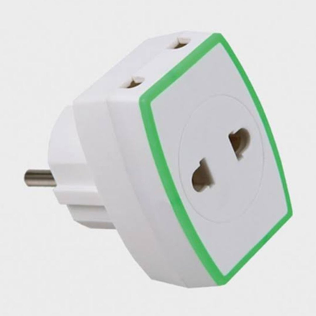 Steker T Multi / Colokan Listrik 3 Lubang SNI Tahan Panas Merk Pioline