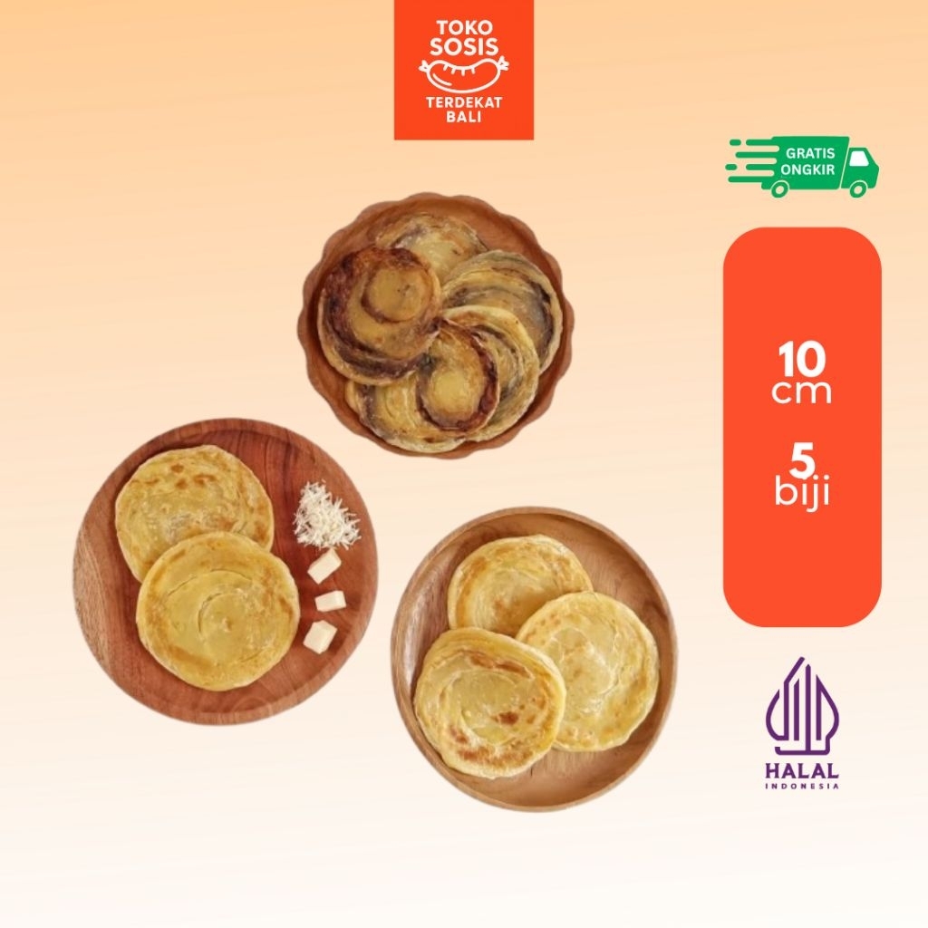 

Roti Maryam Original Coklat Keju Isi 5pcs | Roti Canai