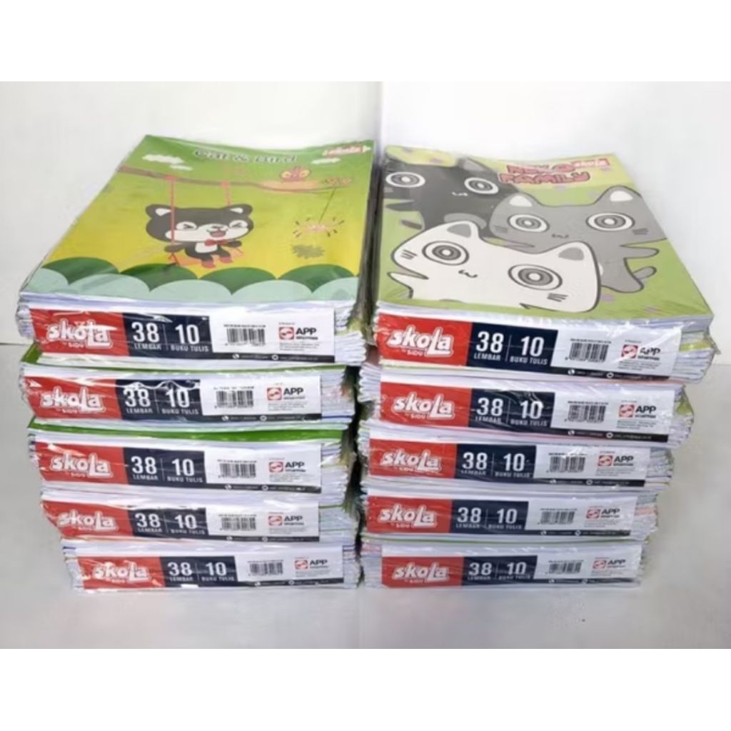 

Buku tulis SKOLA 38 lembar harga 1 pack (Isi 10 buku) by SiDU