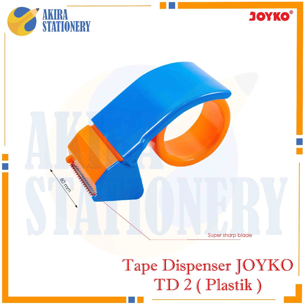 

Tape Dispenser JOYKO TD 2 in Lakban [ Plastik ] / Tempat Isolasi Lem TD-2 / Tape Cutter Solatip Besar TD2 - 48 mm ( PCS )