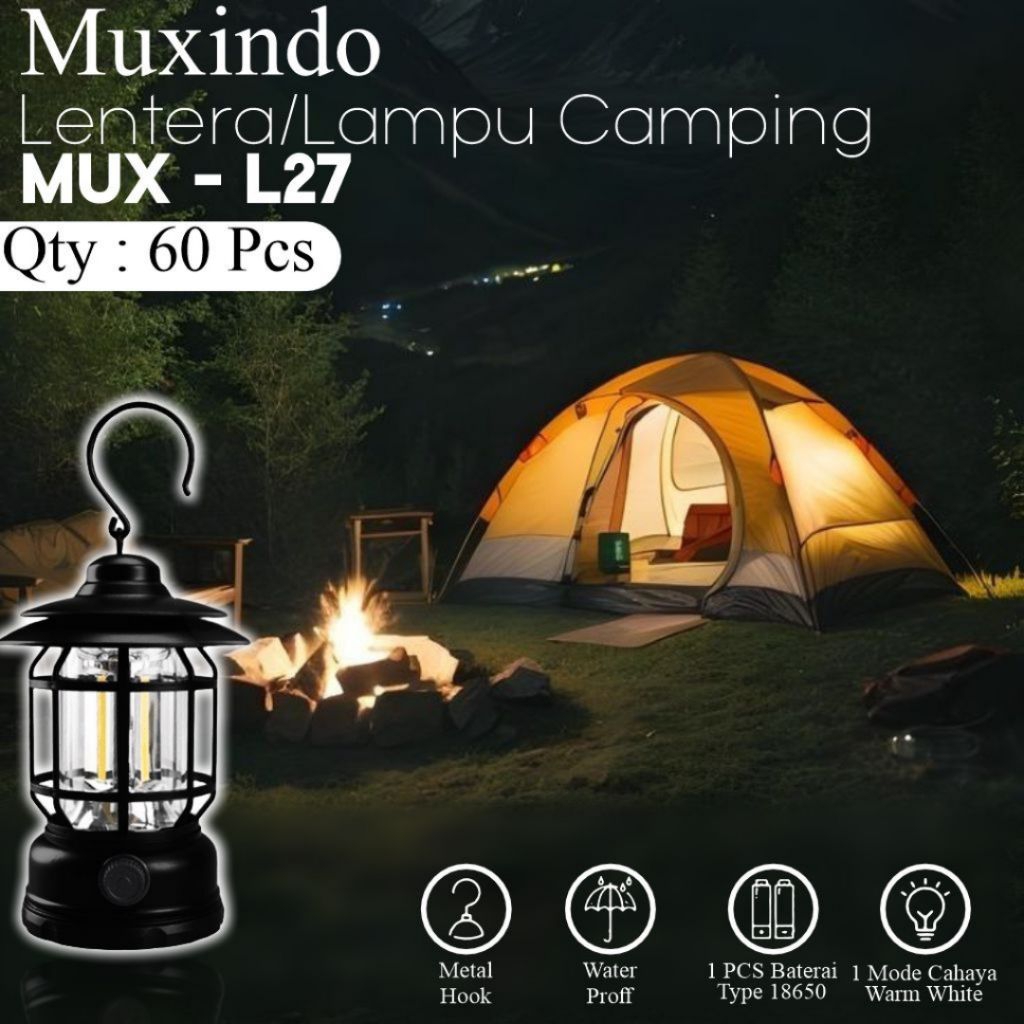 Lampu Lentera Camping LED Muxindo MUX-L27