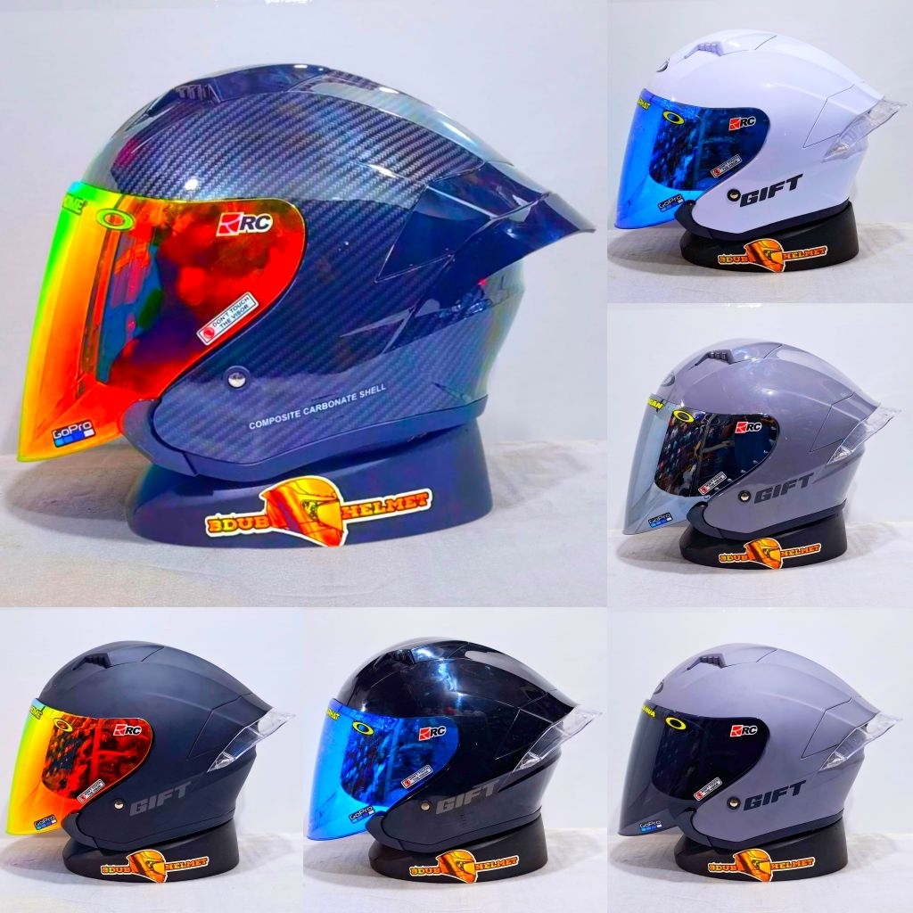 Helm Gift sargon carbone paket ganteng