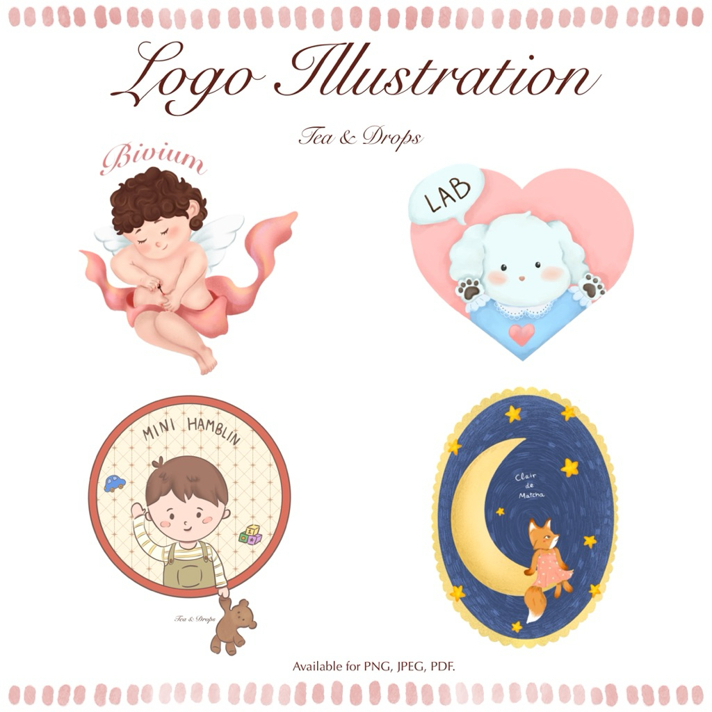 Jasa illustrasi logo~ Jasa Design logo~ Illustrasi logo~Jasa gambar Logo