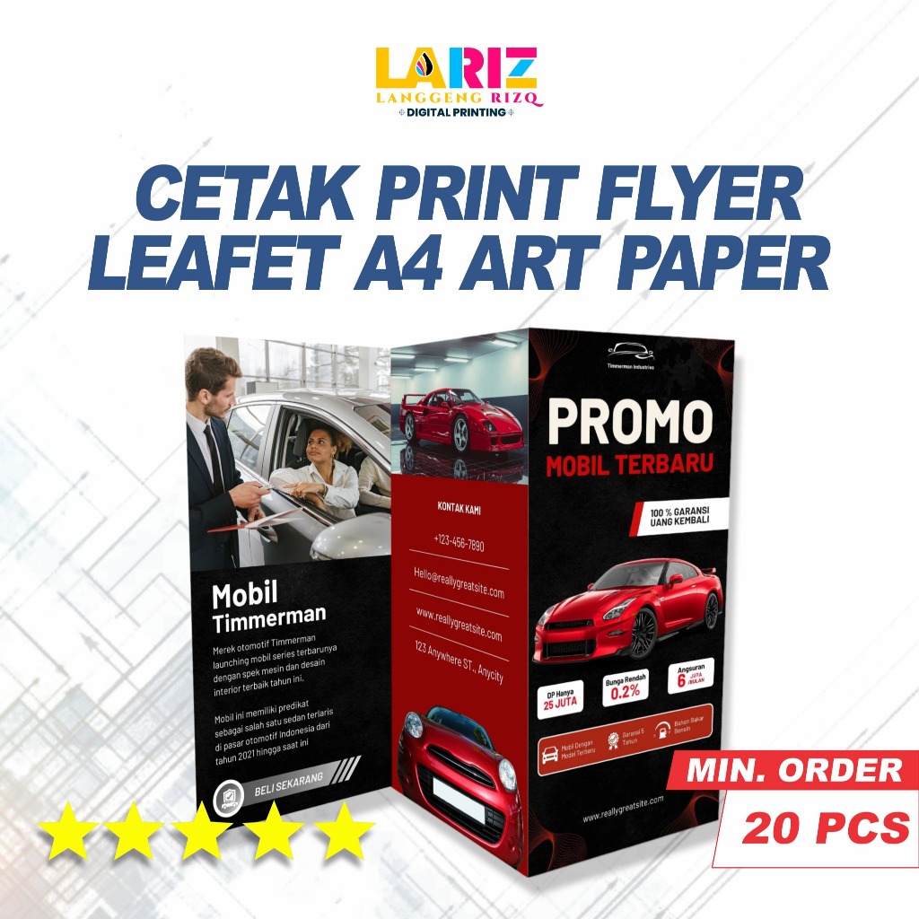 

CETAK PRINT BROSUR FLYER LEAFLEAT A4 ART PAPER