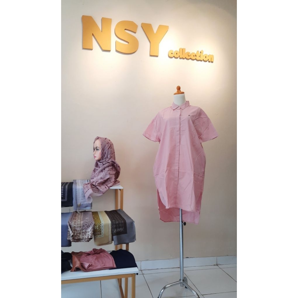 tunik lengan pendek Hush Puppies Original//atasan wanita//