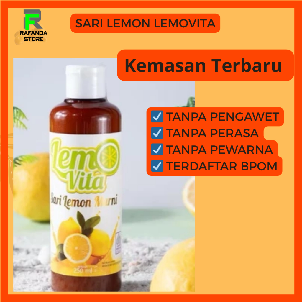 

(BPOM) Sari Lemon Lemovita / Lemo vita 250ml Kemasan Terbaru
