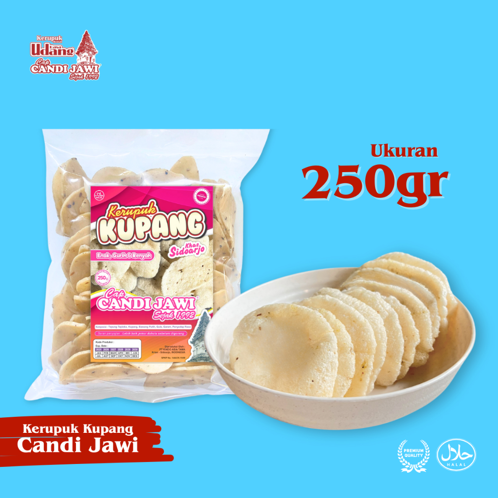 

Kerupuk Kupang 250gr Khas Sidoarjo Cap Candi Jawi Food, Camilan krupuk , kerupuk kerang