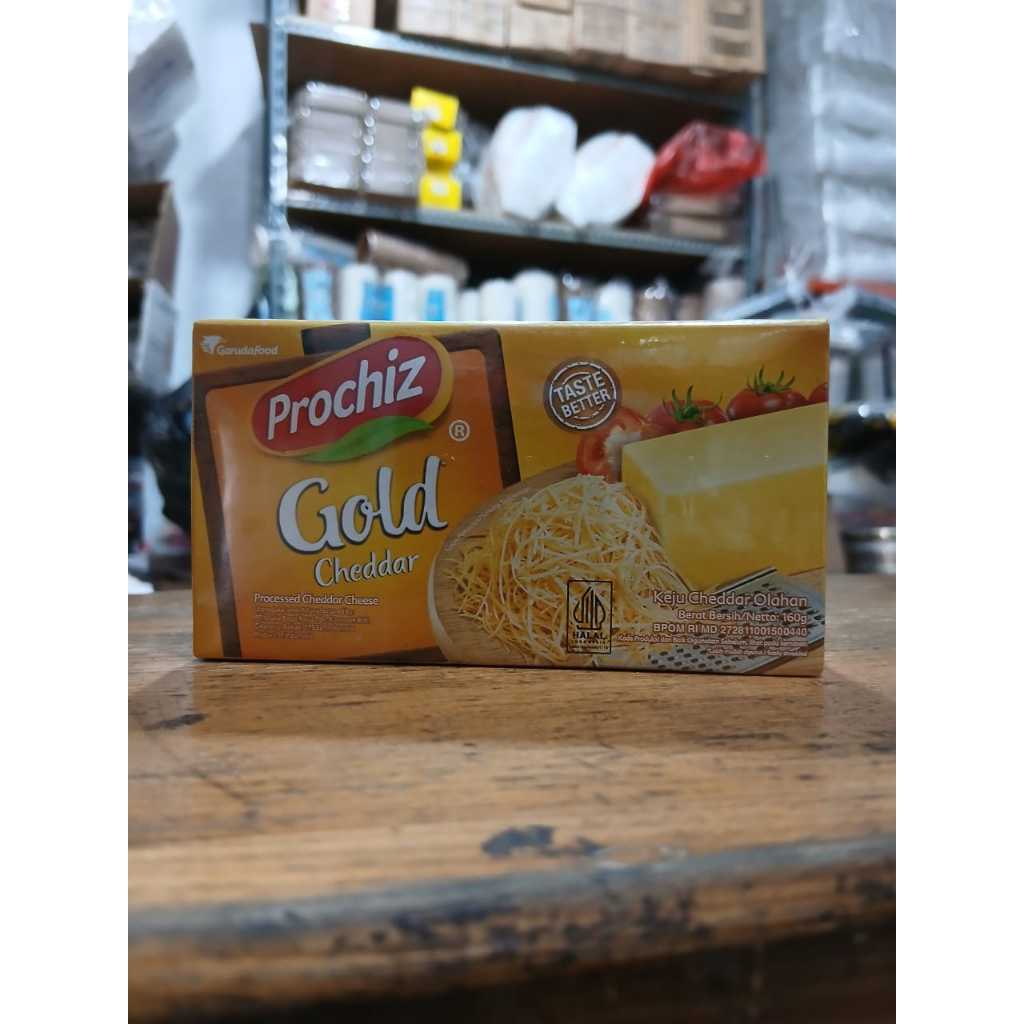 

Keju Cheddar Prochiz 160gram Prochiz Gold Cheddar