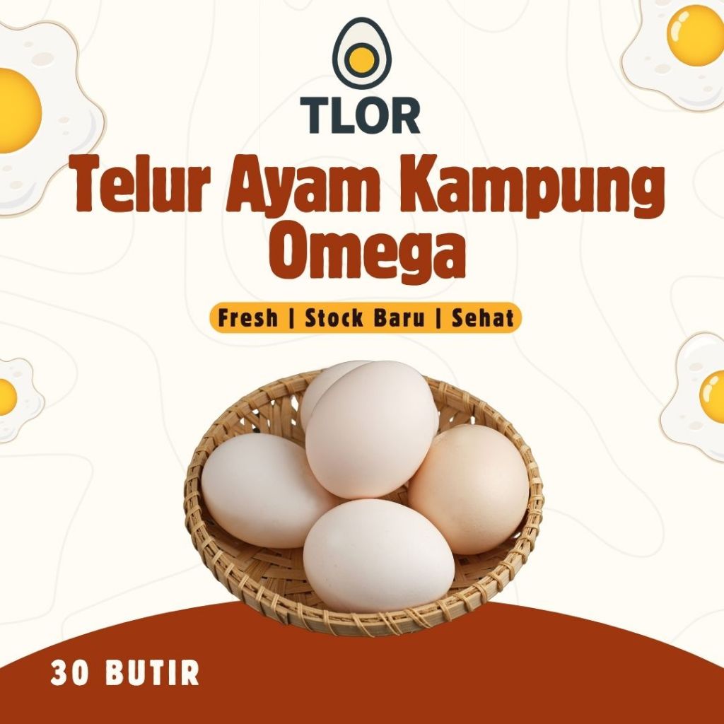 

TELUR AYAM KAMPUNG OMEGA 1 TRAY ISI 30 butir