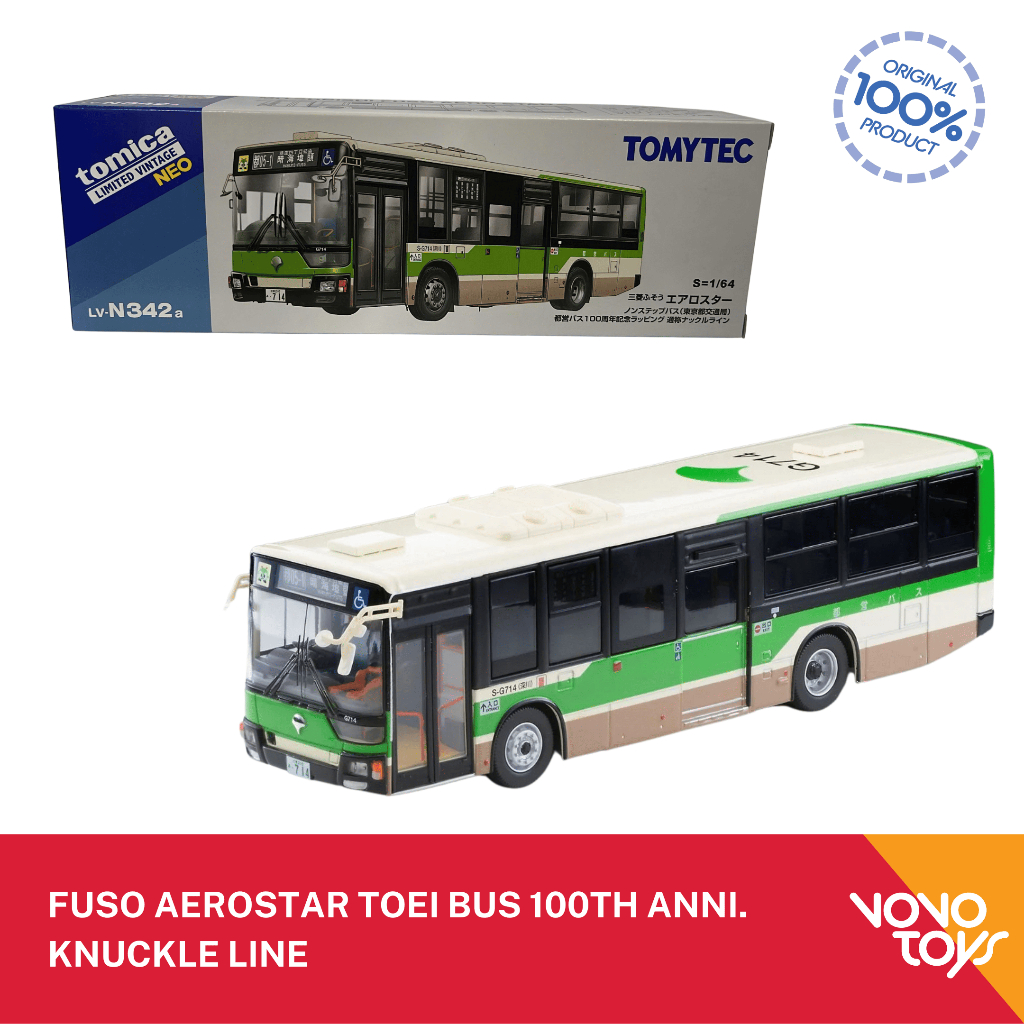Tomica Limited Vintage TLV-N342a FUSO Aerostar Toei Bus 100th Anni. Knuckle Line