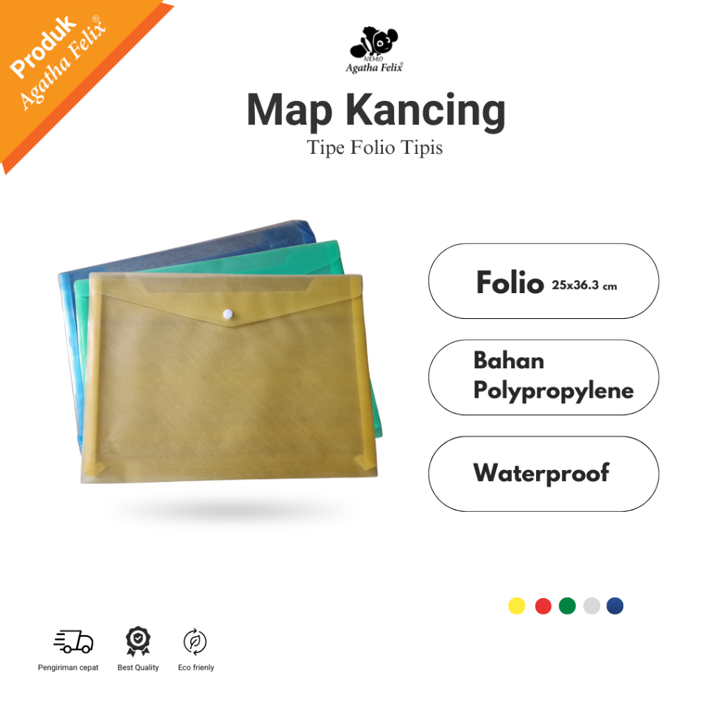 

Map Kancing Tipe F4 - Tipis 0.12 cm | Agatha Felix